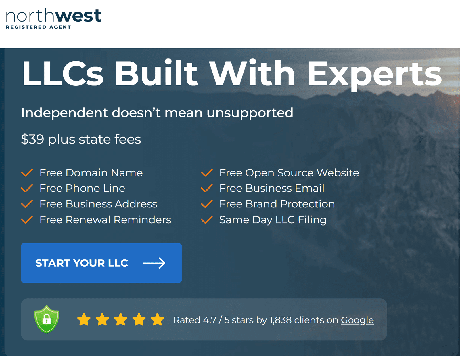 Northwest Registered Agent features