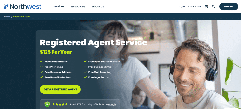 Northwest Registered Agent Website